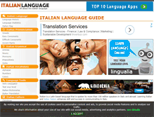 Tablet Screenshot of italianlanguageguide.com